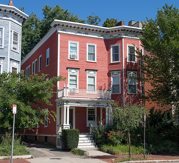 Historic residence building at 1655 Cambridge Street in historic